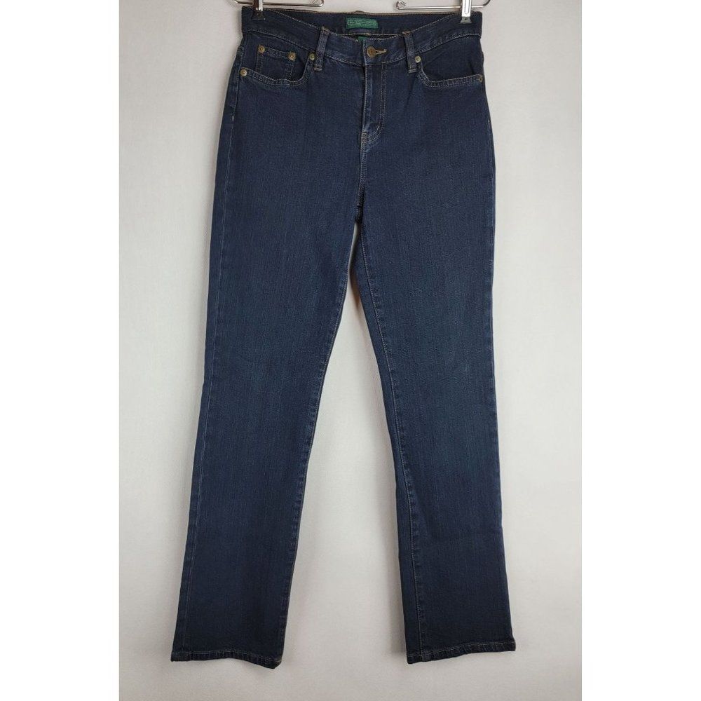 Lauren Jeans Co. LRL Womens Size 2 Blue Medium Wash Straight Leg Jeans
